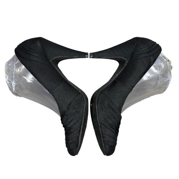 Rocket Dog Black Fabric Ruched Round Toe Stiletto Heel Pumps Size 8.5 M‎ - Picture 5 of 12